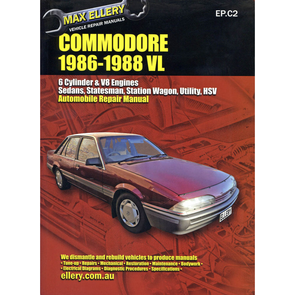 Commodore 1986-1988 VL Automobile Repair Manual