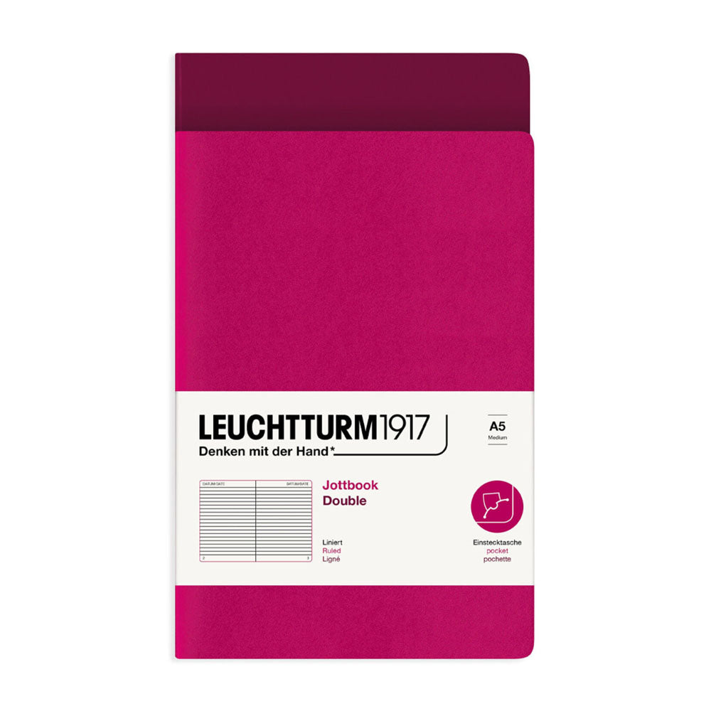 Leuchtturm Twin Pack Jottbook fodrad A5