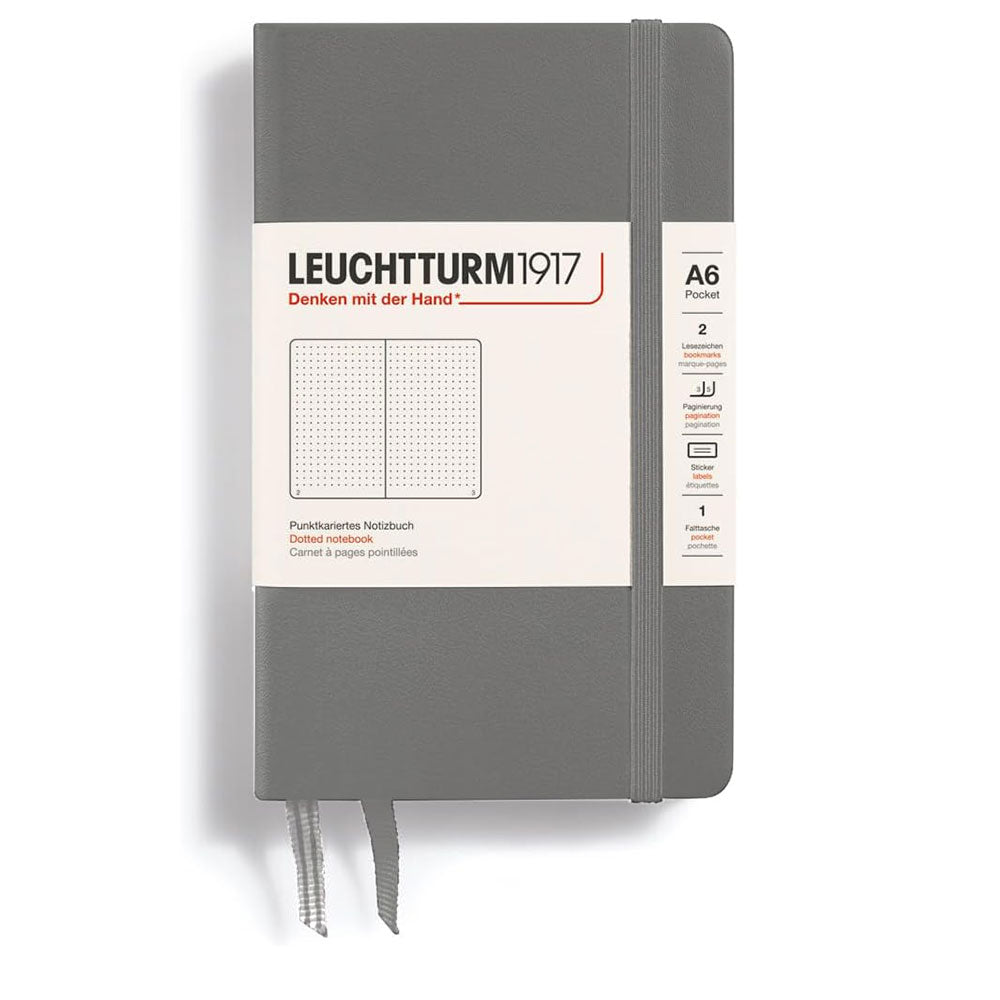 Leuchtturm inbunden prickad anteckningsbok A6