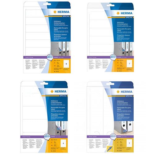 Herma Removable File Spine Labels A4 25pc