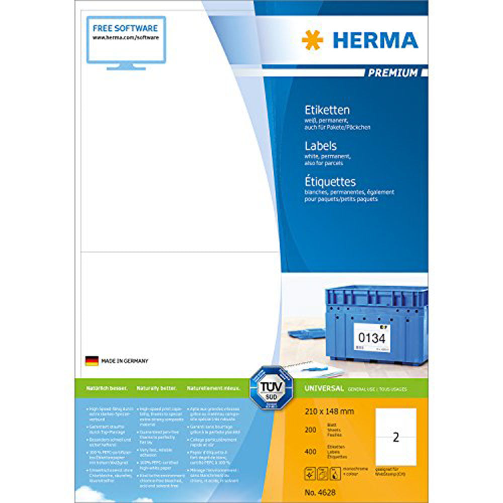 HERMA Premium -mærker A4 210mm 200 pc