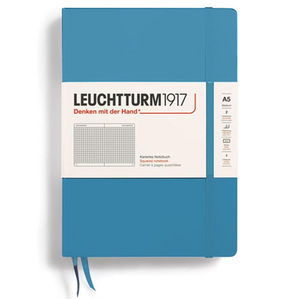 Leuchtturm w twardej oprawie notatnik A5 (niebieski)