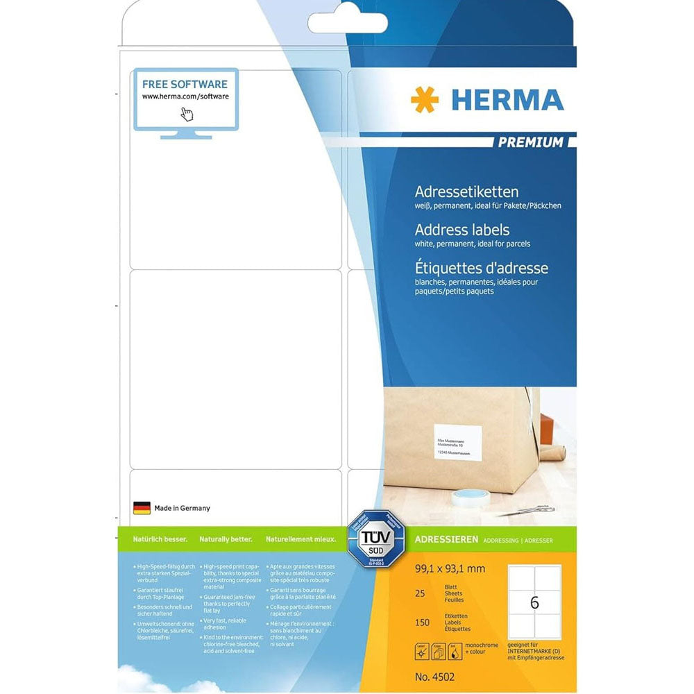 Herma Premium Labels A4 99.1mm 25 st