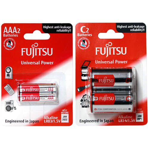 Fujitsu Alkaline Blister Universal Power (Pack of 2)