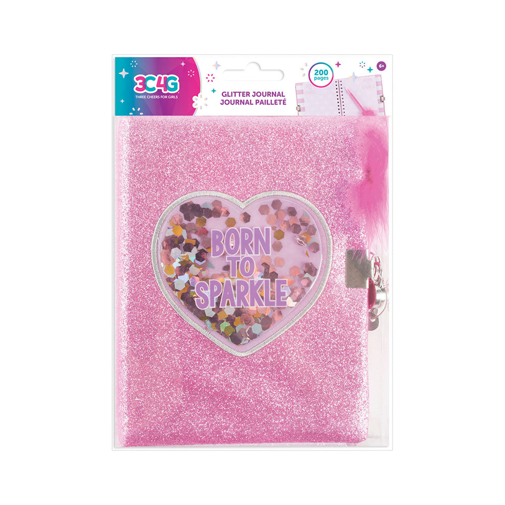 3C4G Born To Sparkle Glitter Journal