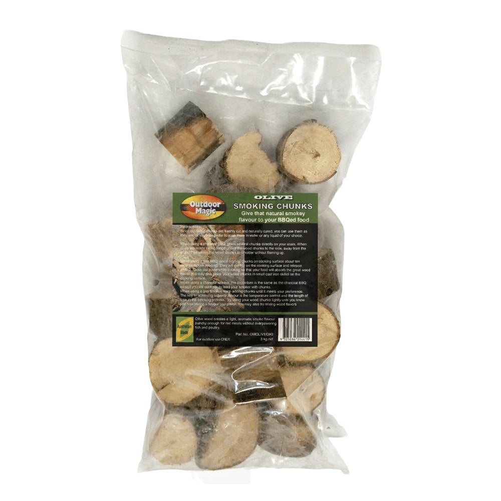 Outdoor Magic Rauchen Holzhochstücke 3 kg Tasche