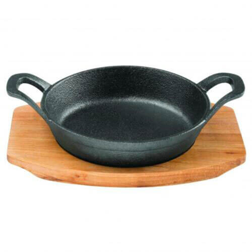 Pyrolux Pyrocast Round Gratin with Maple Tray