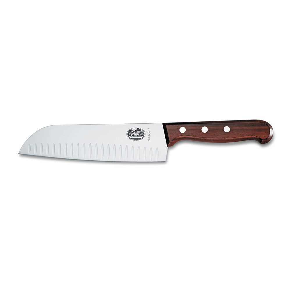 Rillet bredt blad Santoku Knife 17cm