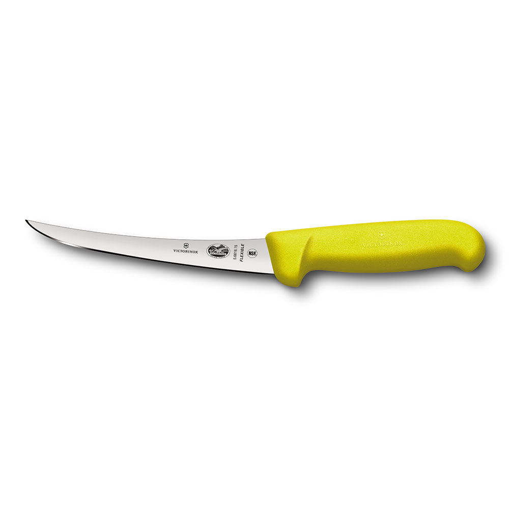 Fibrox Curved Narrow Blade Boning Knife 15cm（黄色）