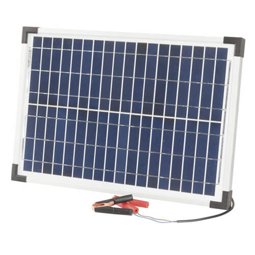 12V Monocrystalline Solar Panel with Clips/Lead