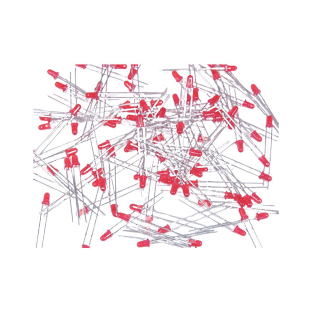 Letemitterende diode 100pcs (rød)