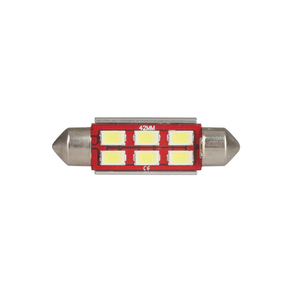 Canbus Compatible Led Festoon Globe 12V (6x5730)