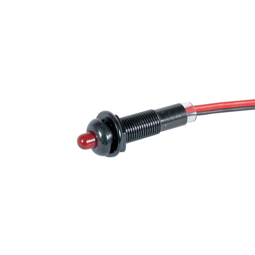 Dash Mount Flashing Red LED 12V