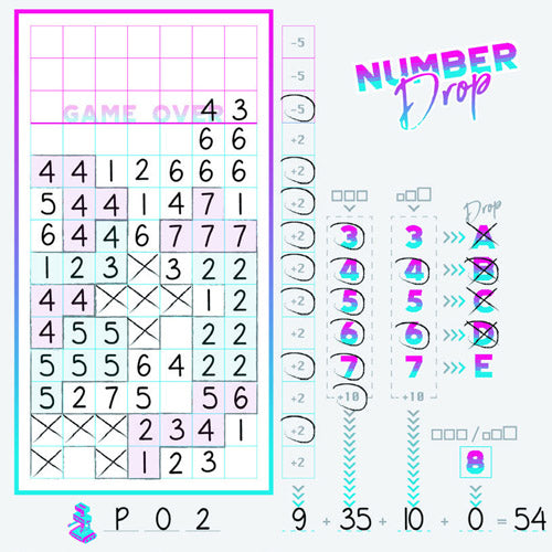 Number Drop Strategy Game