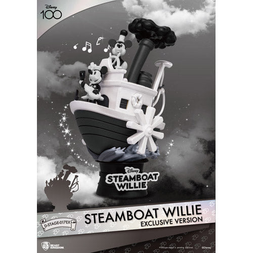 BK D Stage Steamboat Willie Mickey & Minnie Exclusive Figure