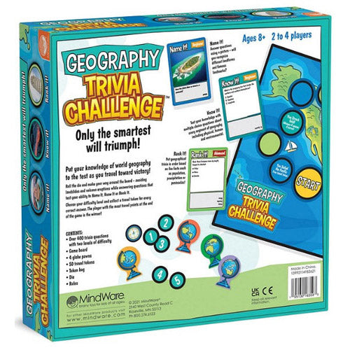 Geography Trivia Challenge Family Game