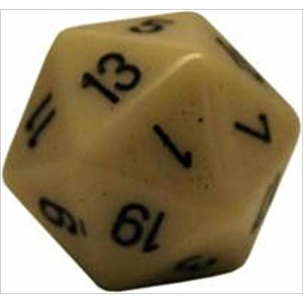 DICE D20 OPAQUE (34MM)