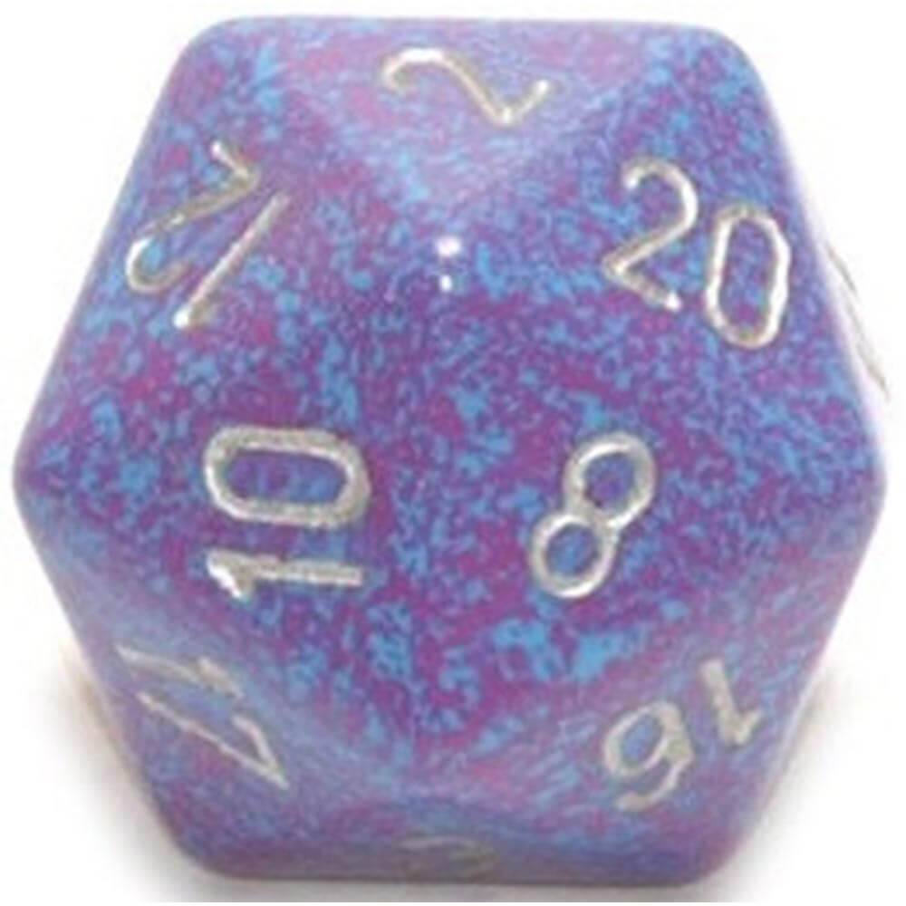  D20 Würfel gesprenkelt (34mm)