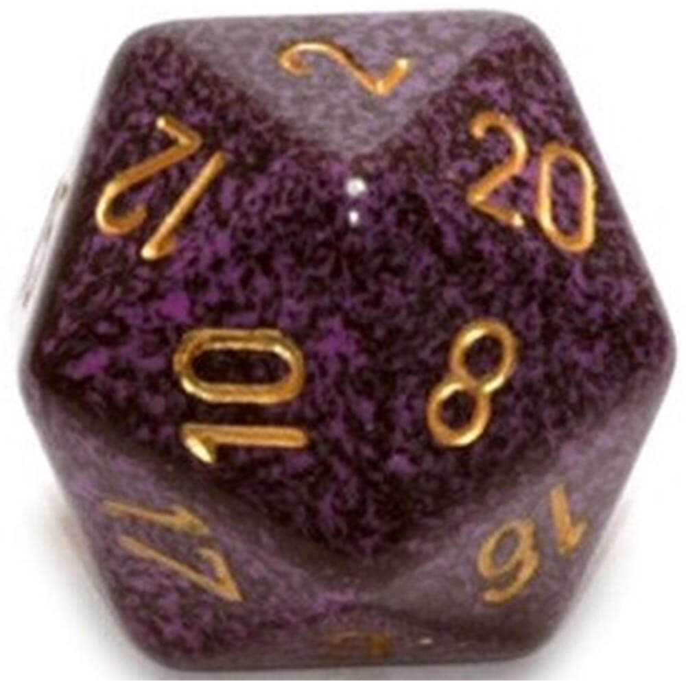 D20 Dice moucheté (34 mm)