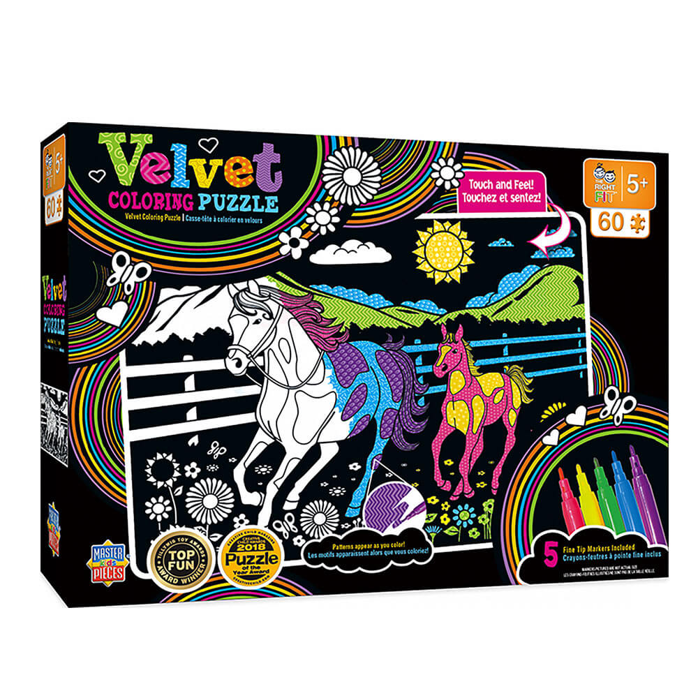 MP Kids Velvet Coloring Puzzle (60 stk)