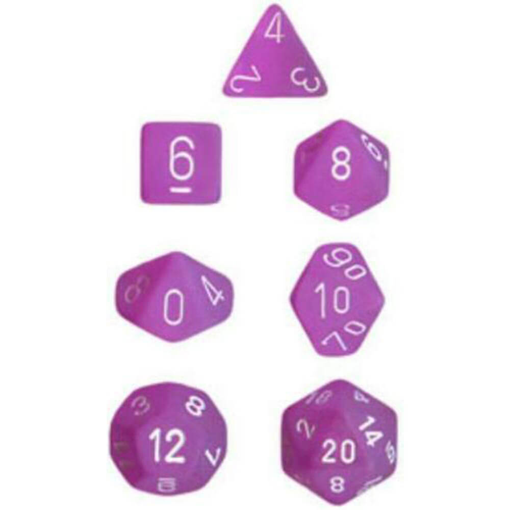 D7 Die Set Dice Frosted Poly (7 dobbelstenen)