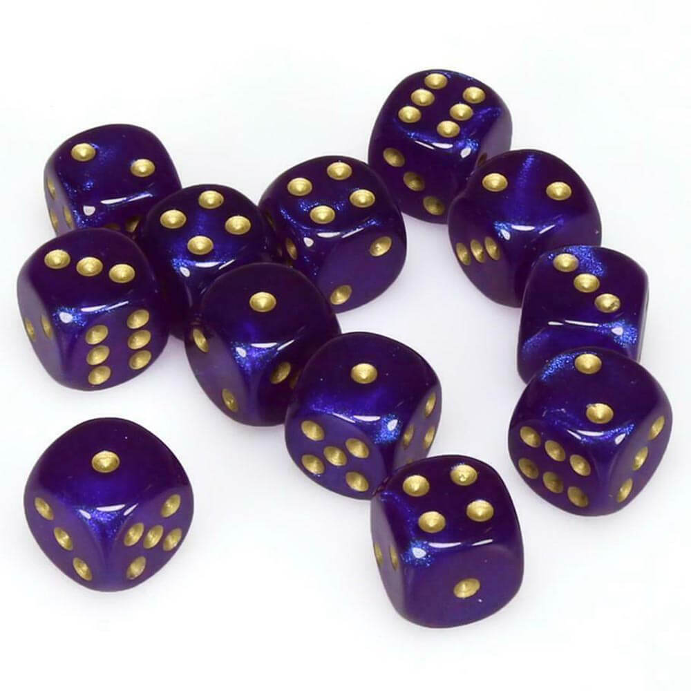 D6 DICE Borealis 16mm (12 dados)