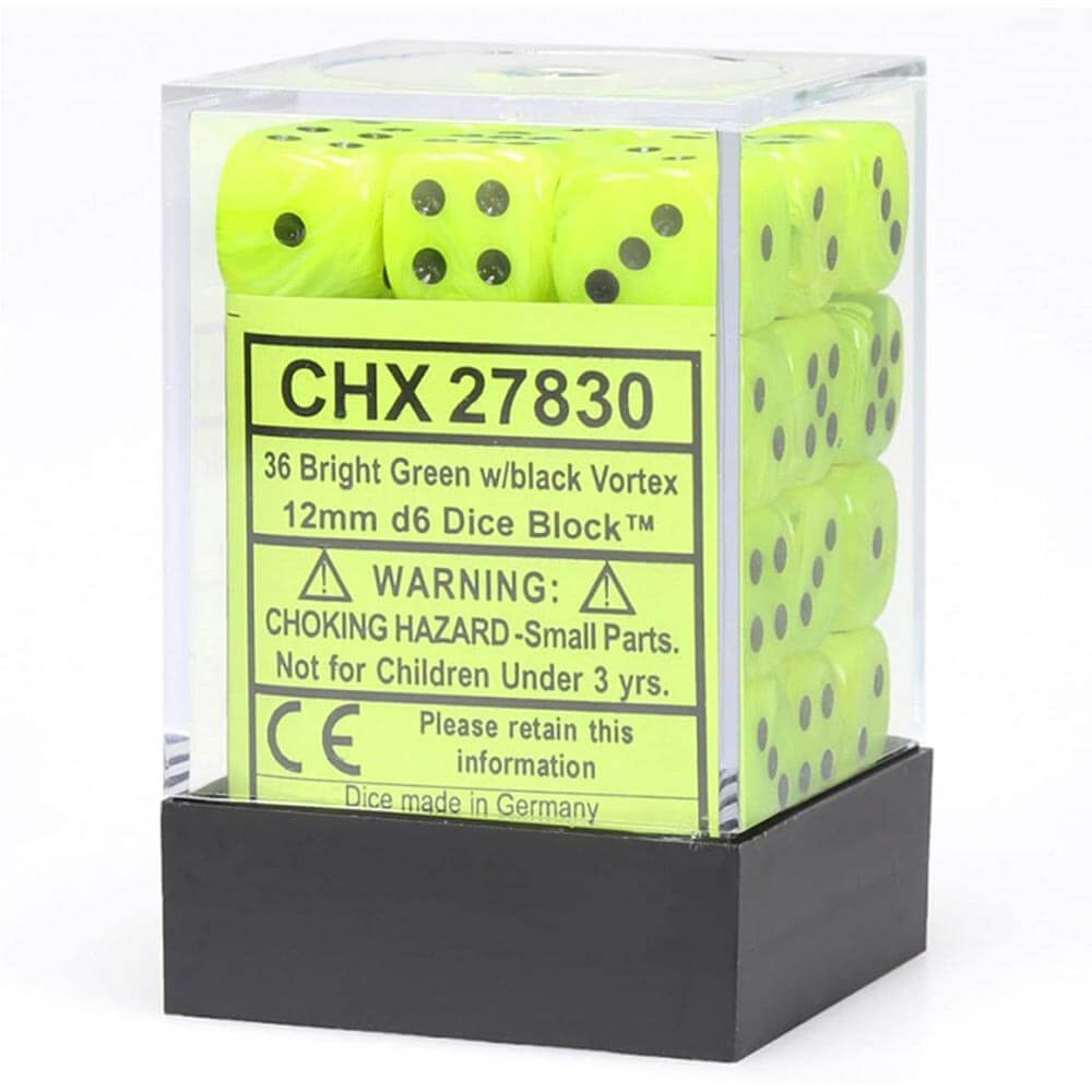 D6 DICE VORTEX 12mm (36 terninger)