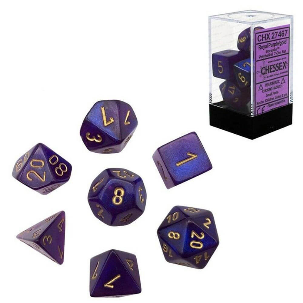 DIDE D7 DICE BOREALIS POLY (7 dados)