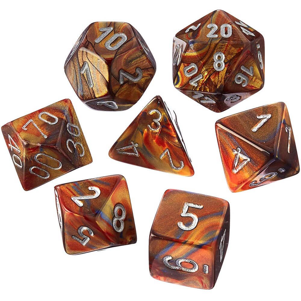 D7 Die Set Dice Lustrous Poly (7 terninger)