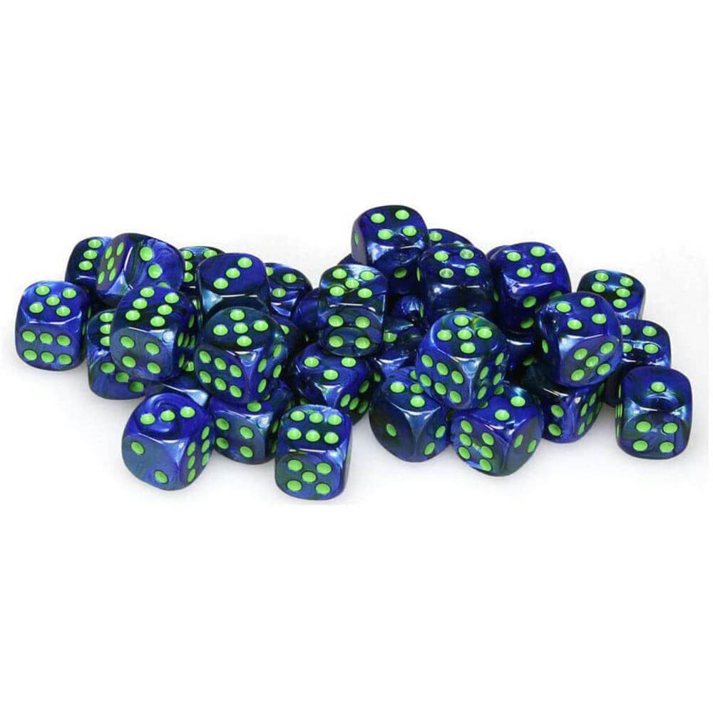 D6 dados lustrosos 12 mm (36 dados)