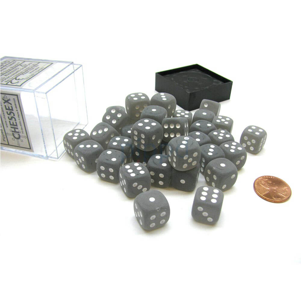 D6 da dadi smerigliati 12 mm (36 dadi)