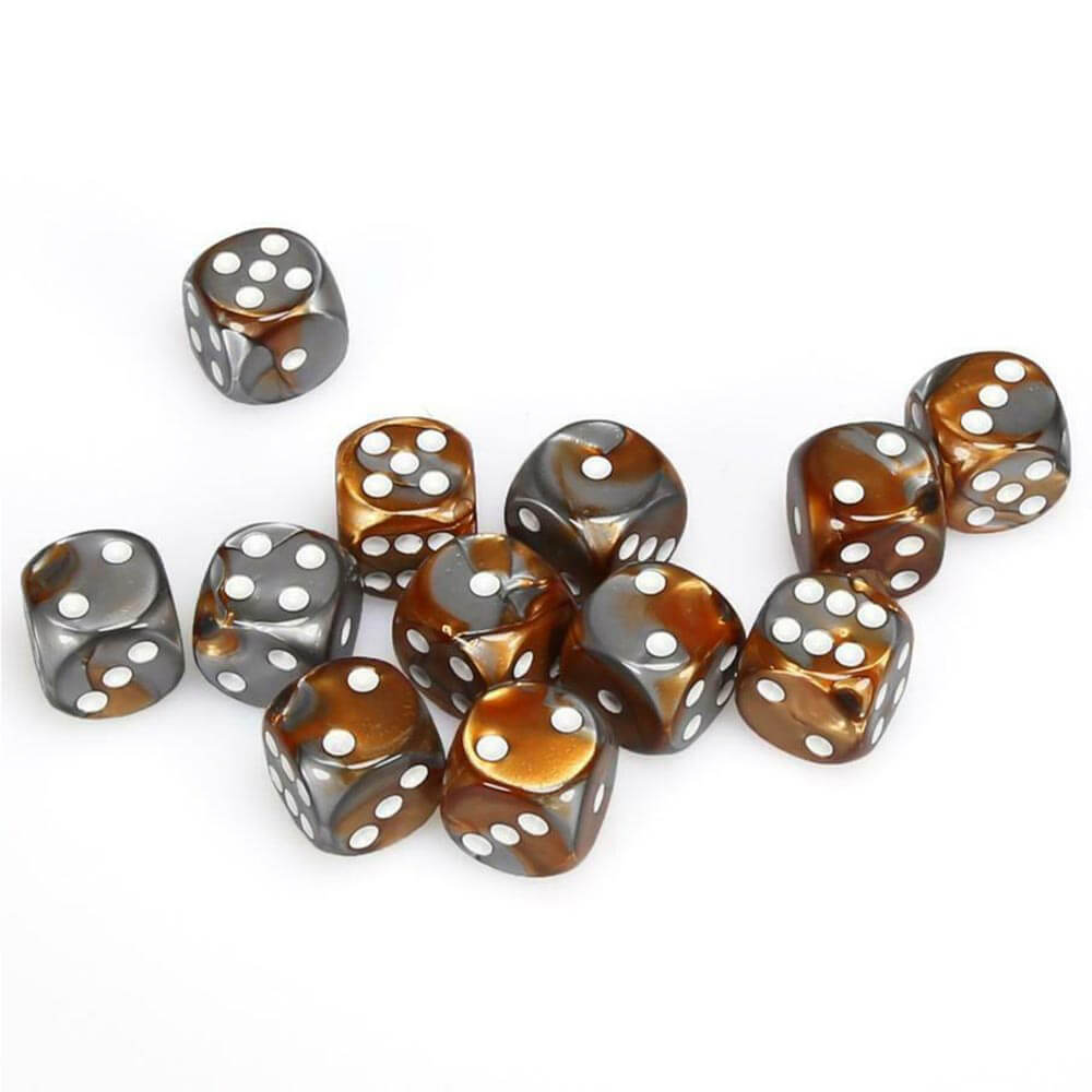 D6 Dice Gemini 16mm (12 dados)