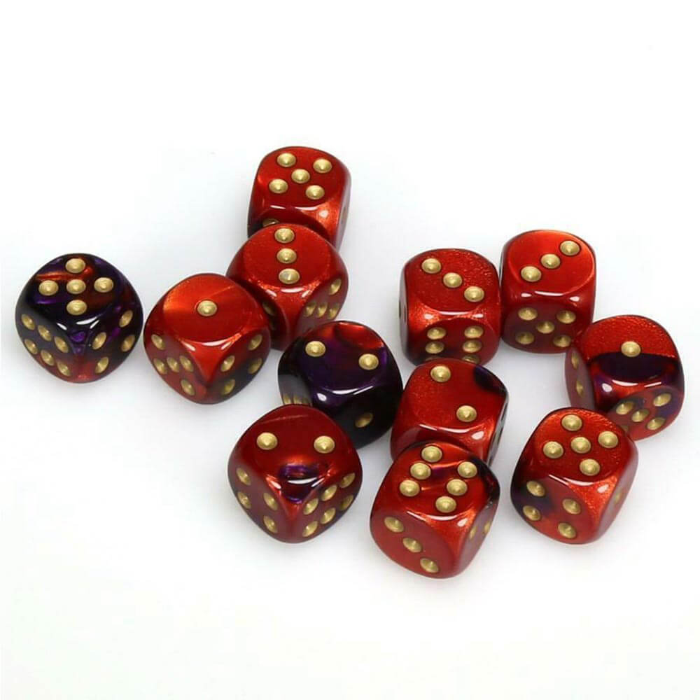 D6 Dice Gemini 16mm (12 dadi)