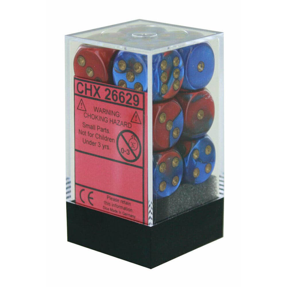 D6 Dice Gemini 16mm (12 dados)