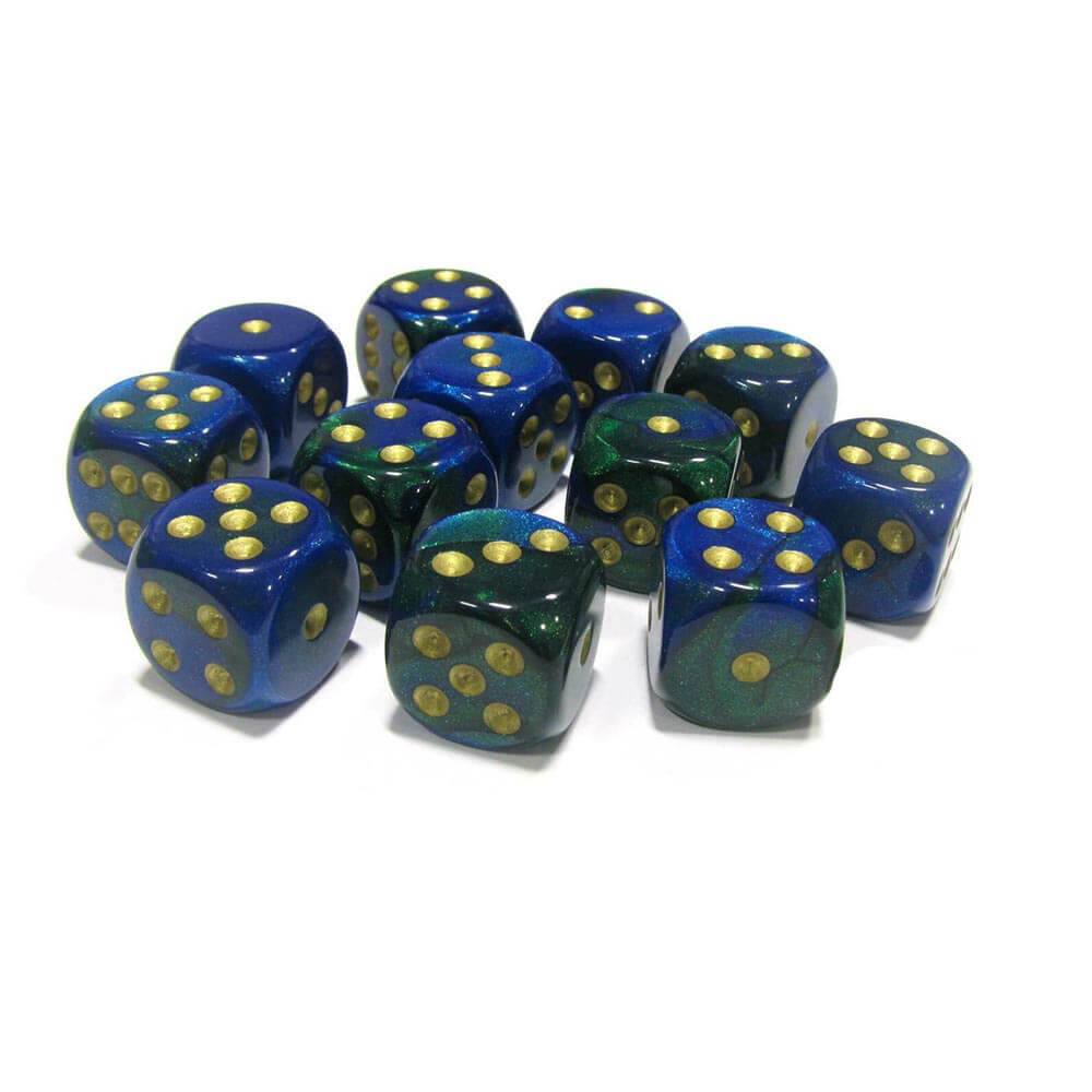 D6 Dice Gemini 16mm (12 dados)