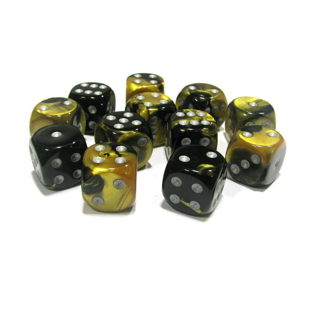 D6 Dice Gemini 16mm (12 dadi)