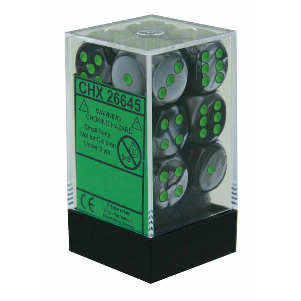 D6 Dice Gemini 16mm (12 dados)