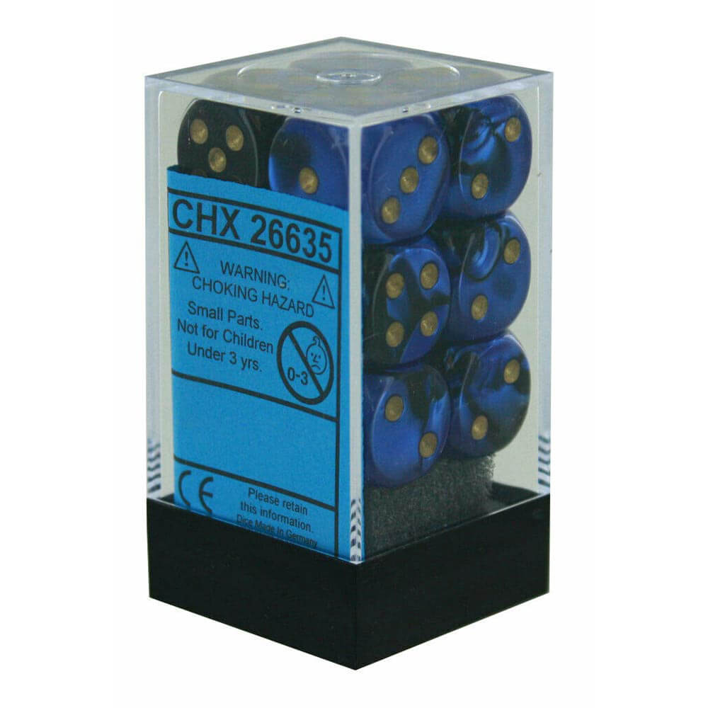 D6 Dice Gemini 16mm (12 dadi)