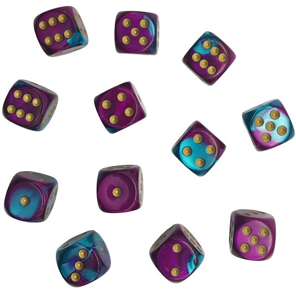 D6 Dice Gemini 16mm (12 dadi)