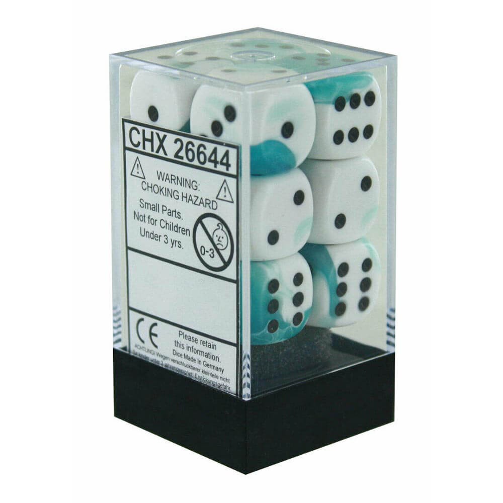 D6 Dice Gemini 16mm (12 dadi)