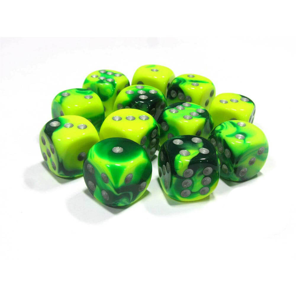 D6 Dice Gemini 16mm (12 dadi)