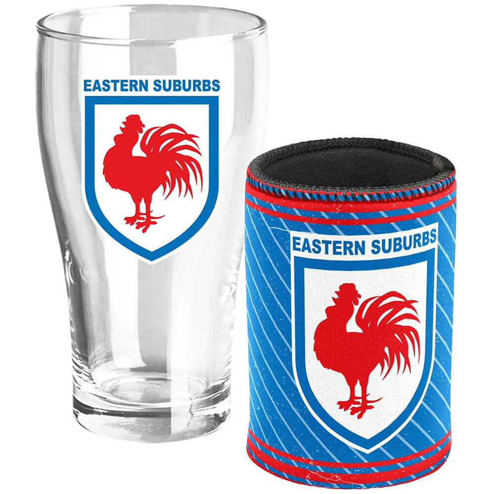  NRL Heritage Pint-Glas und Dosenkühler