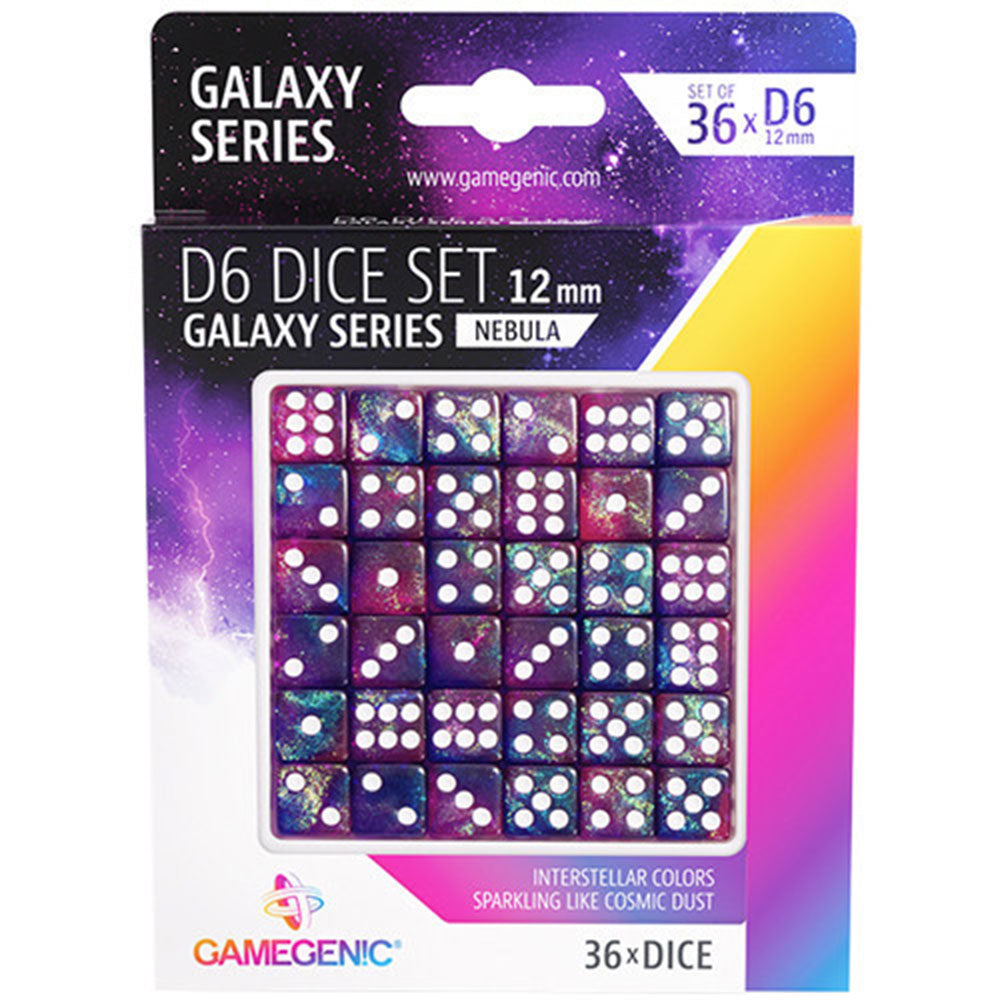 GameGenic Galaxy Series D6 DICE Set 12mm (36 pcs)