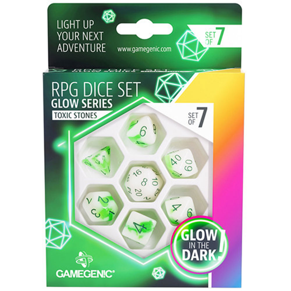 GameGenic Glow Series RPG Dice Set 7pcs Set