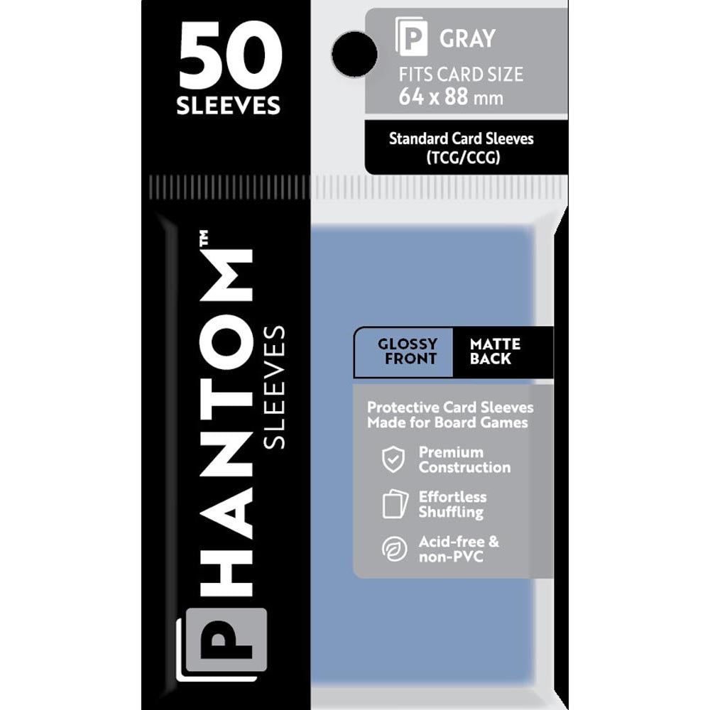 Graue Phantomärmel 50pcs (64 x 88 mm)