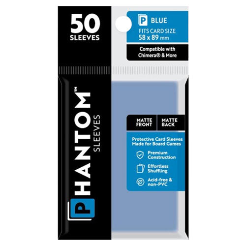 Blue Phantom Sleeves 50pcs (58x89mm)