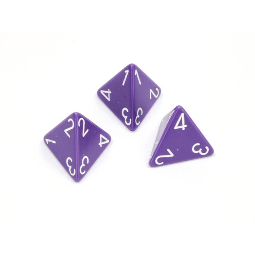 Chessex Opaque D4 Polyhedral Dice