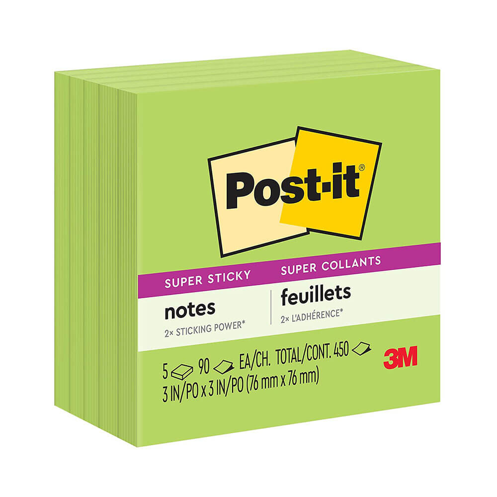 NOTES SUPER SUPER SUPERS 76X76MM (5PK)