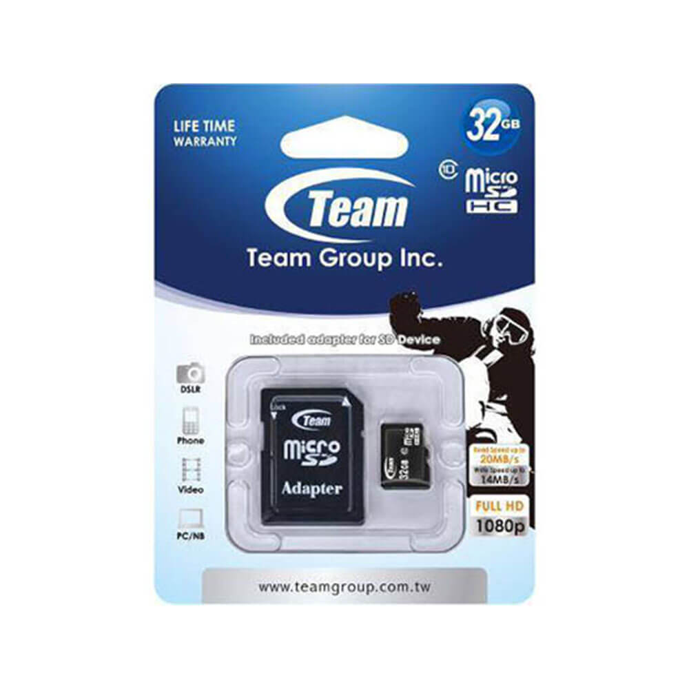 Tarjeta de memoria Micro SDHC de equipo de equipo 10