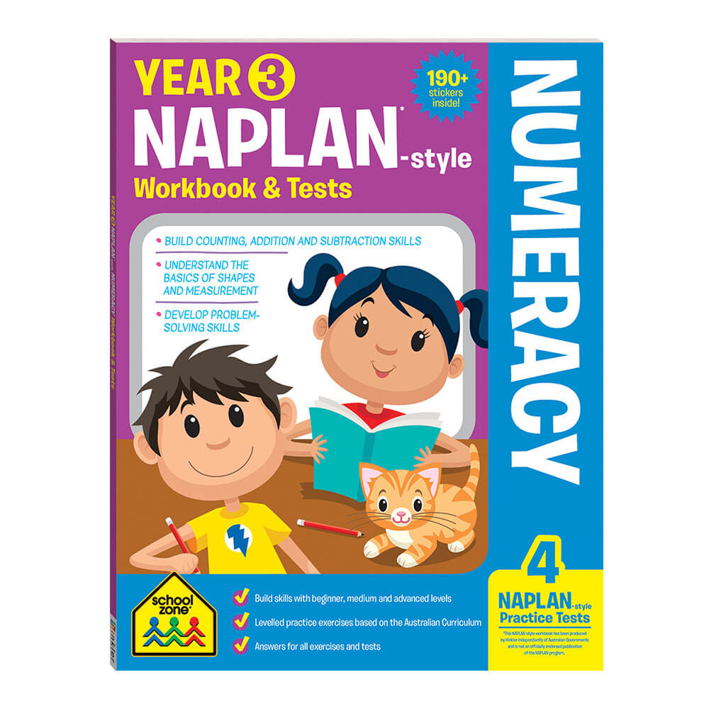 Schoolzone Naplan Year 3 Clain de travail et tests